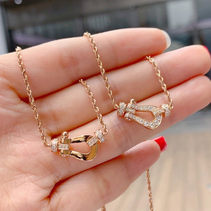 [Lucas Jewelry]FORCE 10 PINK GOLD DIAMOND NECKLACE