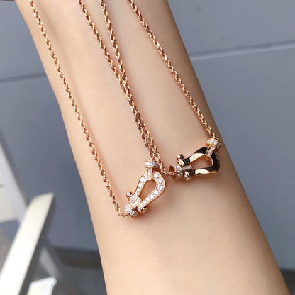 [Lucas Jewelry]FORCE 10 PINK GOLD DIAMOND NECKLACE