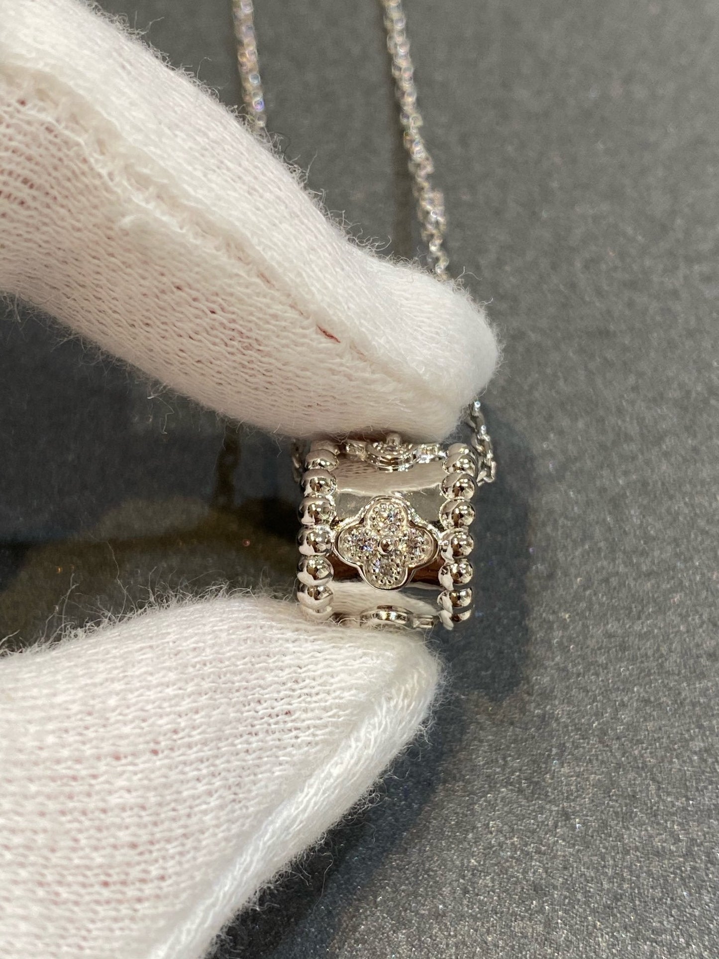 [Lucas Jewelry]PERLEE PEDANT SIVLER DIAMOND NECKLACE