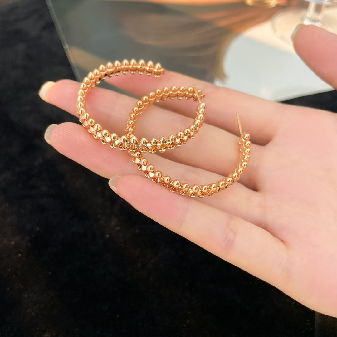 [Lucas Jewelry]CLASH HOOP EARRINGS