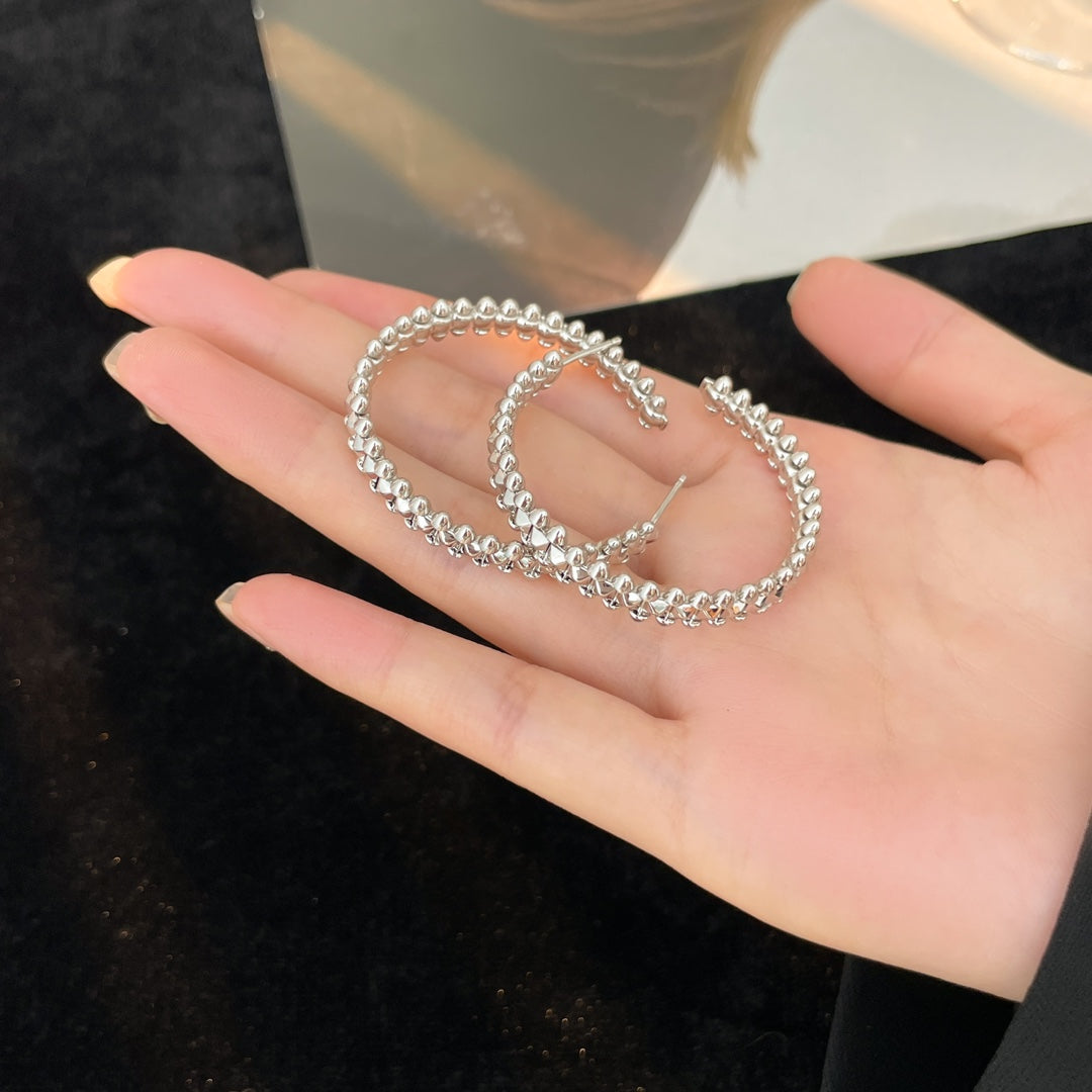 [Lucas Jewelry]CLASH HOOP EARRINGS