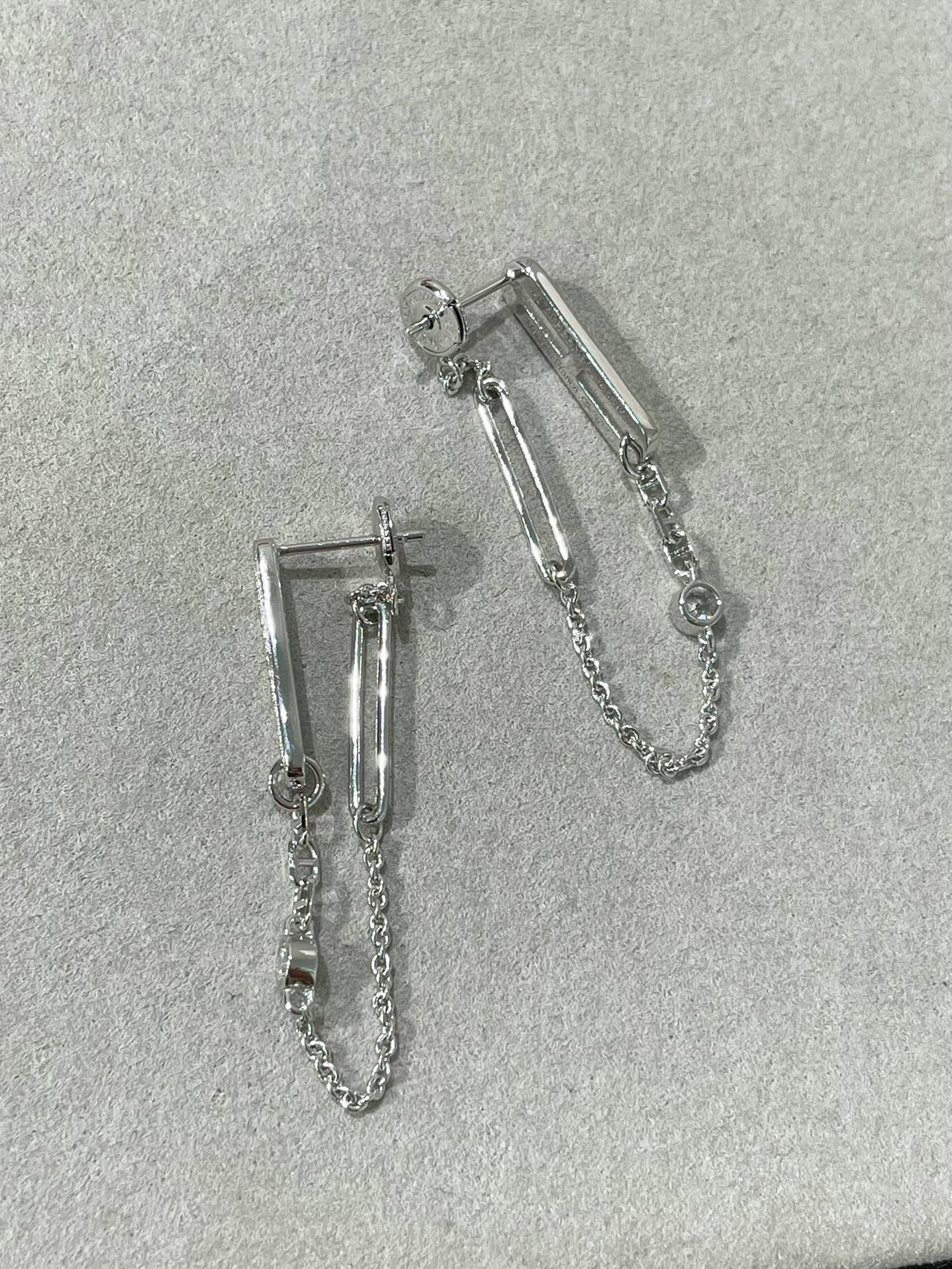 [Lucas Jewelry]CHAINE CHAOS DIAMOND DROP EARRINGS