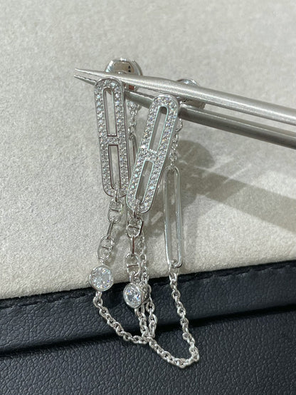 [Lucas Jewelry]CHAINE CHAOS DIAMOND DROP EARRINGS