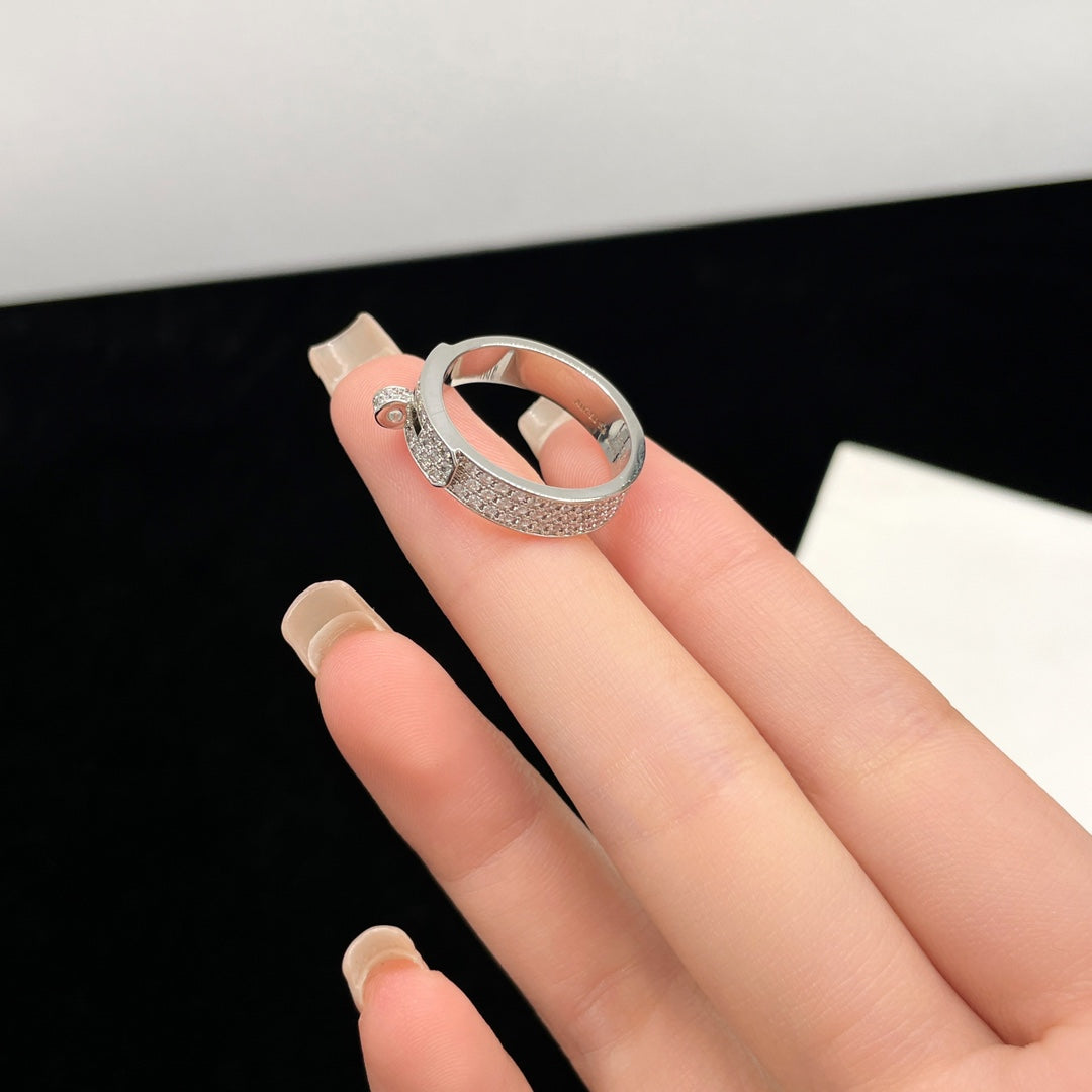 [Lucas Jewelry]KELLY SILVER DIAMOND RING