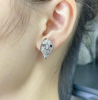 [Lucas Jewelry]SERPENT DIAMOND STUD EARRINGS