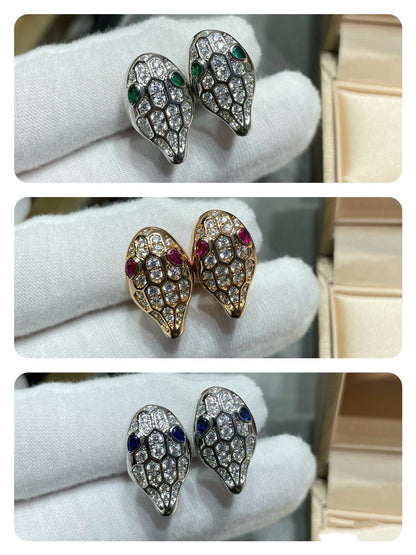 [Lucas Jewelry]SERPENT DIAMOND STUD EARRINGS