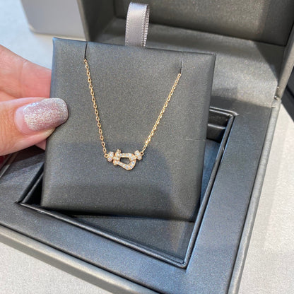 [Lucas Jewelry]FORCE 10 DIAMOND PINK GOLD NECKLACE MINI MODEL