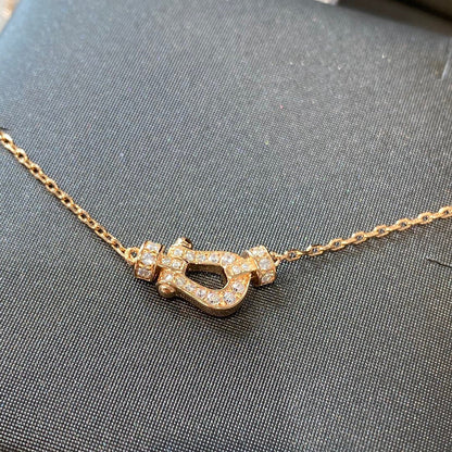 [Lucas Jewelry]FORCE 10 DIAMOND PINK GOLD NECKLACE MINI MODEL