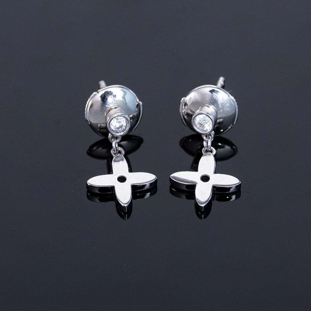 [Lucas Jewelry]VIDYLLE SILVER DIAMOND MINI DROP EARRINGS