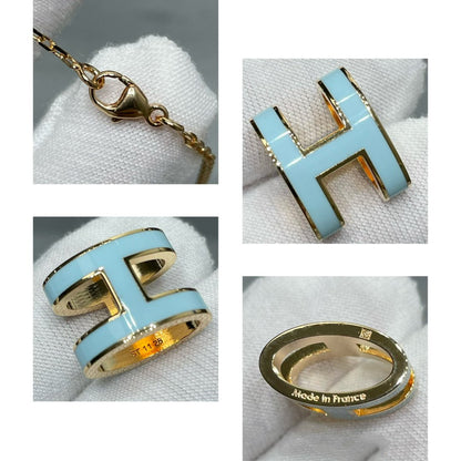 [Lucas Jewelry]POP H SKY BLUE NECKLACE