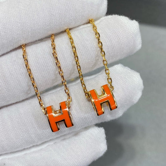 [Lucas Jewelry]MINI POP H NECKLACE