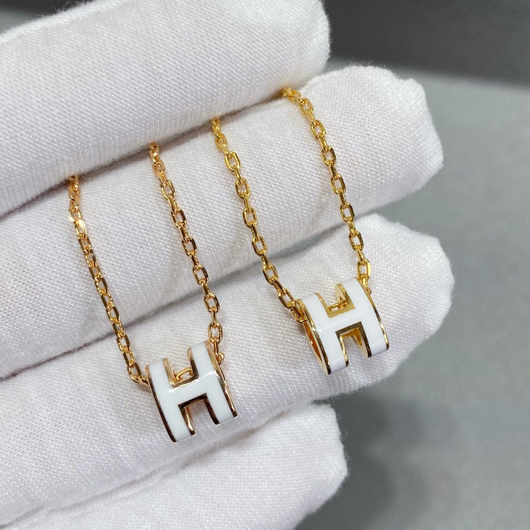 [Lucas Jewelry]MINI POP H NECKLACE