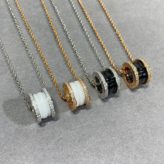 [Lucas Jewelry]ZERO 1 DIAMOND CERAMIC NECKLACE