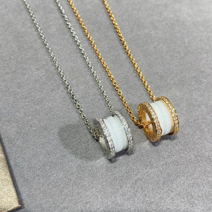 [Lucas Jewelry]ZERO 1 DIAMOND CERAMIC NECKLACE