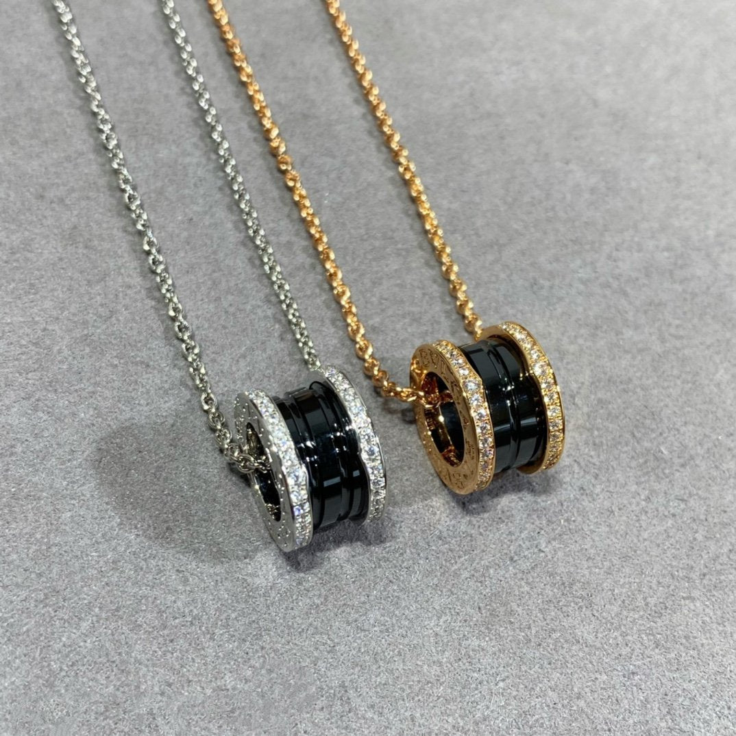 [Lucas Jewelry]ZERO 1 DIAMOND CERAMIC NECKLACE