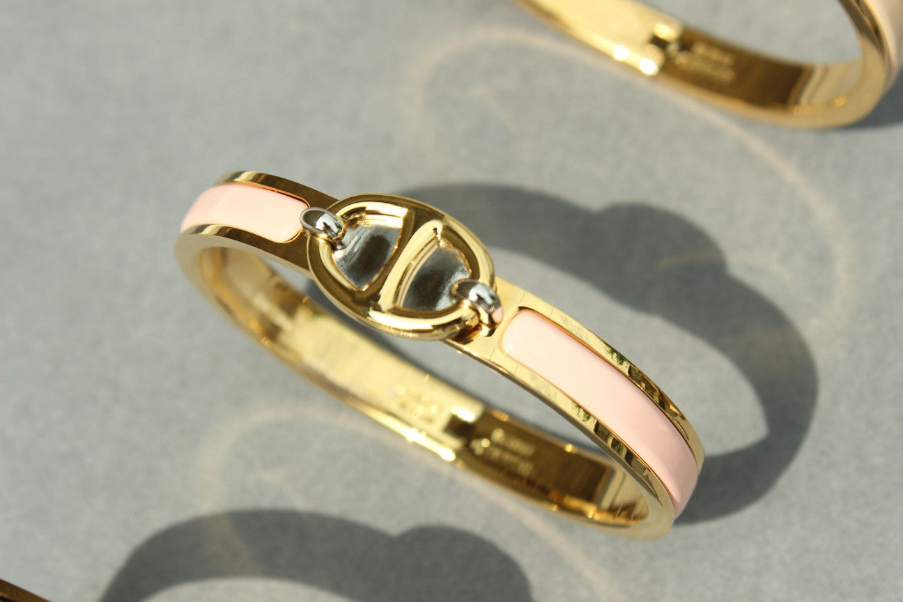 [Lucas Jewelry]CLIC CHAINE GOLD BRACELET