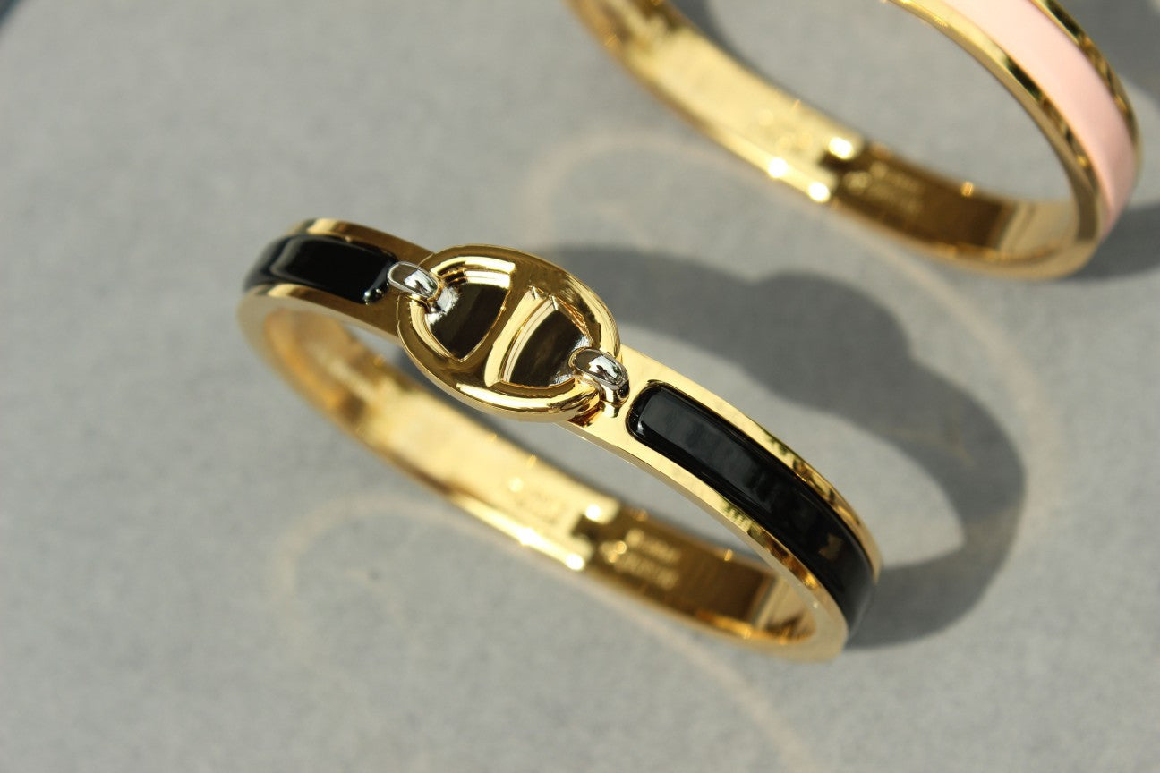 [Lucas Jewelry]CLIC CHAINE GOLD BRACELET