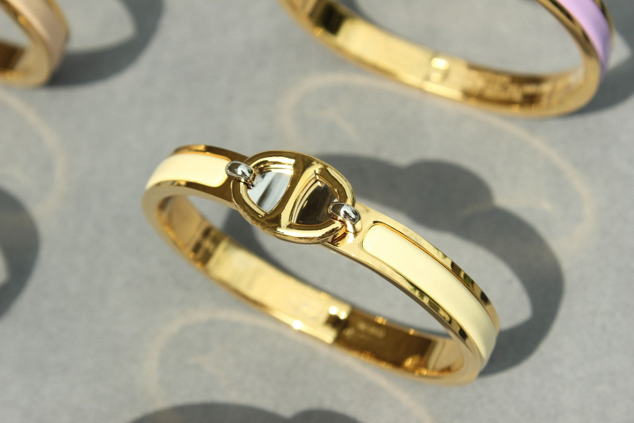 [Lucas Jewelry]CLIC CHAINE GOLD BRACELET