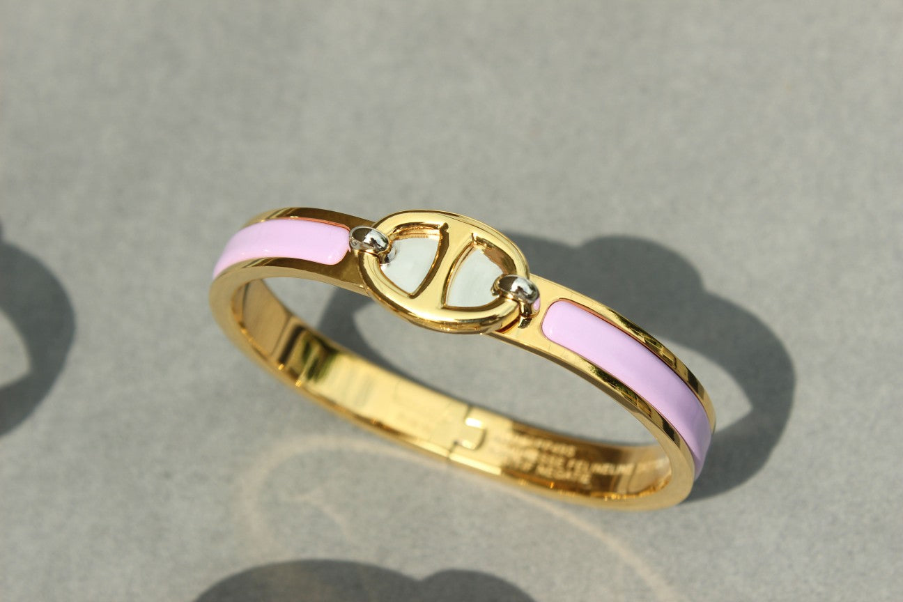 [Lucas Jewelry]CLIC CHAINE GOLD BRACELET