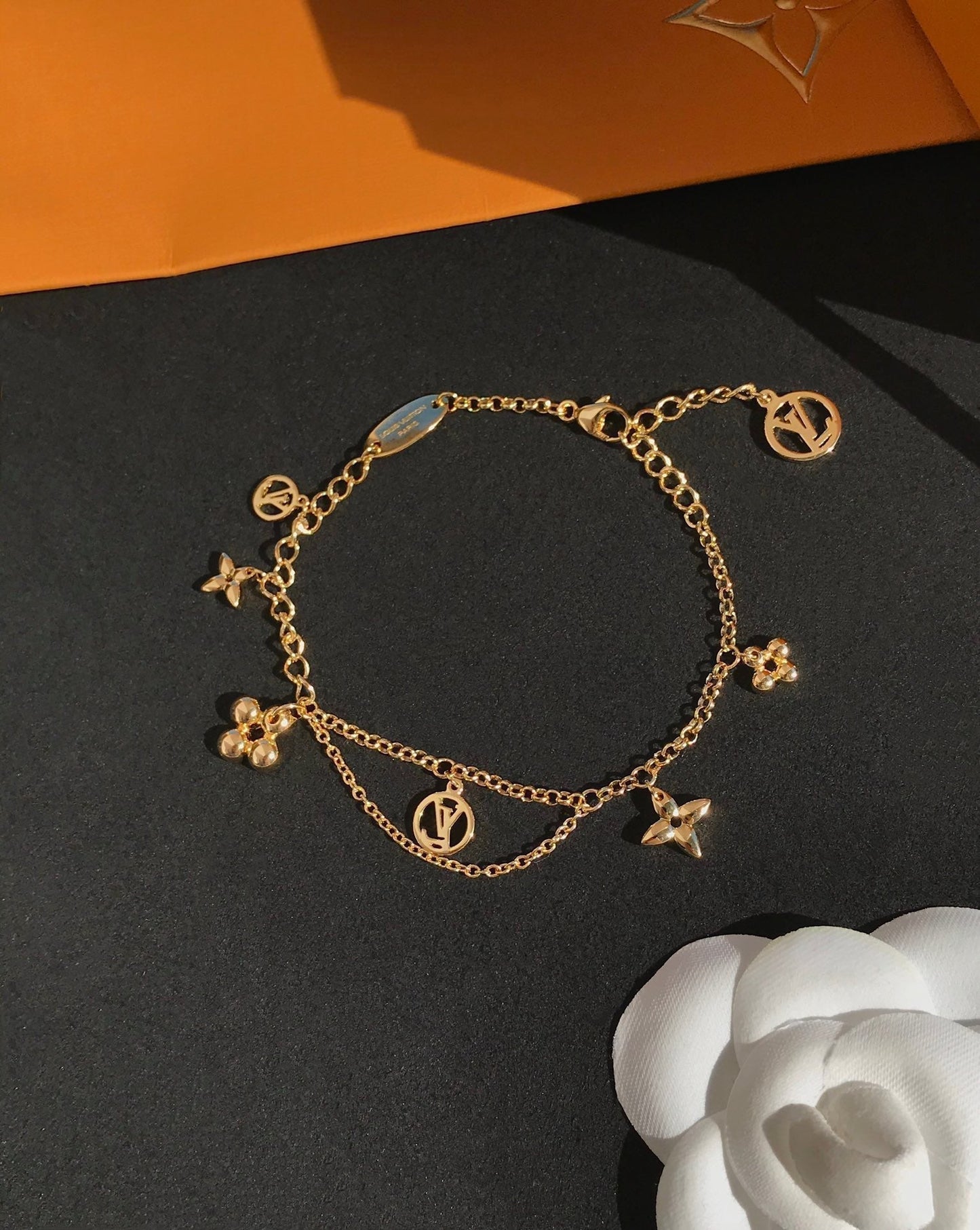 [Lucas Jewelry]BLOOMING PINK GOLD MOP BRACELET