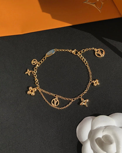 [Lucas Jewelry]BLOOMING PINK GOLD MOP BRACELET