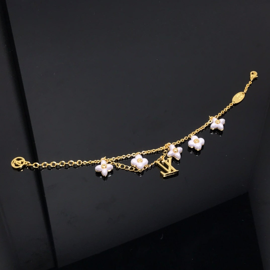 [Lucas Jewelry]LOGO 6 MOTIF STAR AND SUN GOLD BRACELET