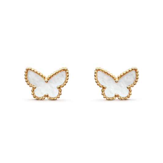 [Lucas Jewelry]SWEET BUTTERFLY MOP EARSTUDS