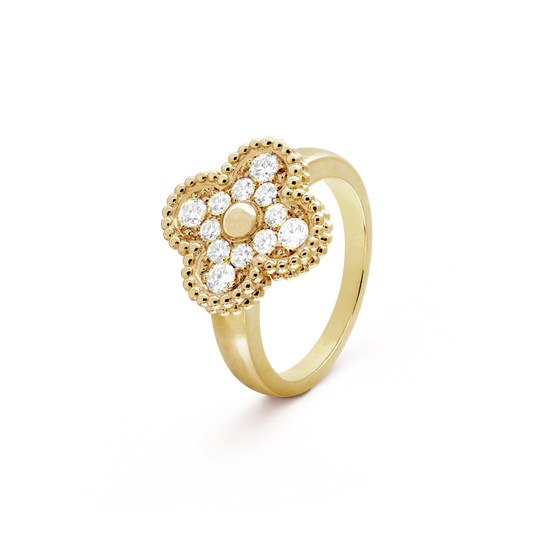 [Lucas Jewelry]CLOVER DIAMOND RING