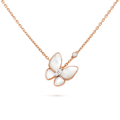 [Lucas Jewelry]BUTTERFLY MOP DIAMOND NECKLACE