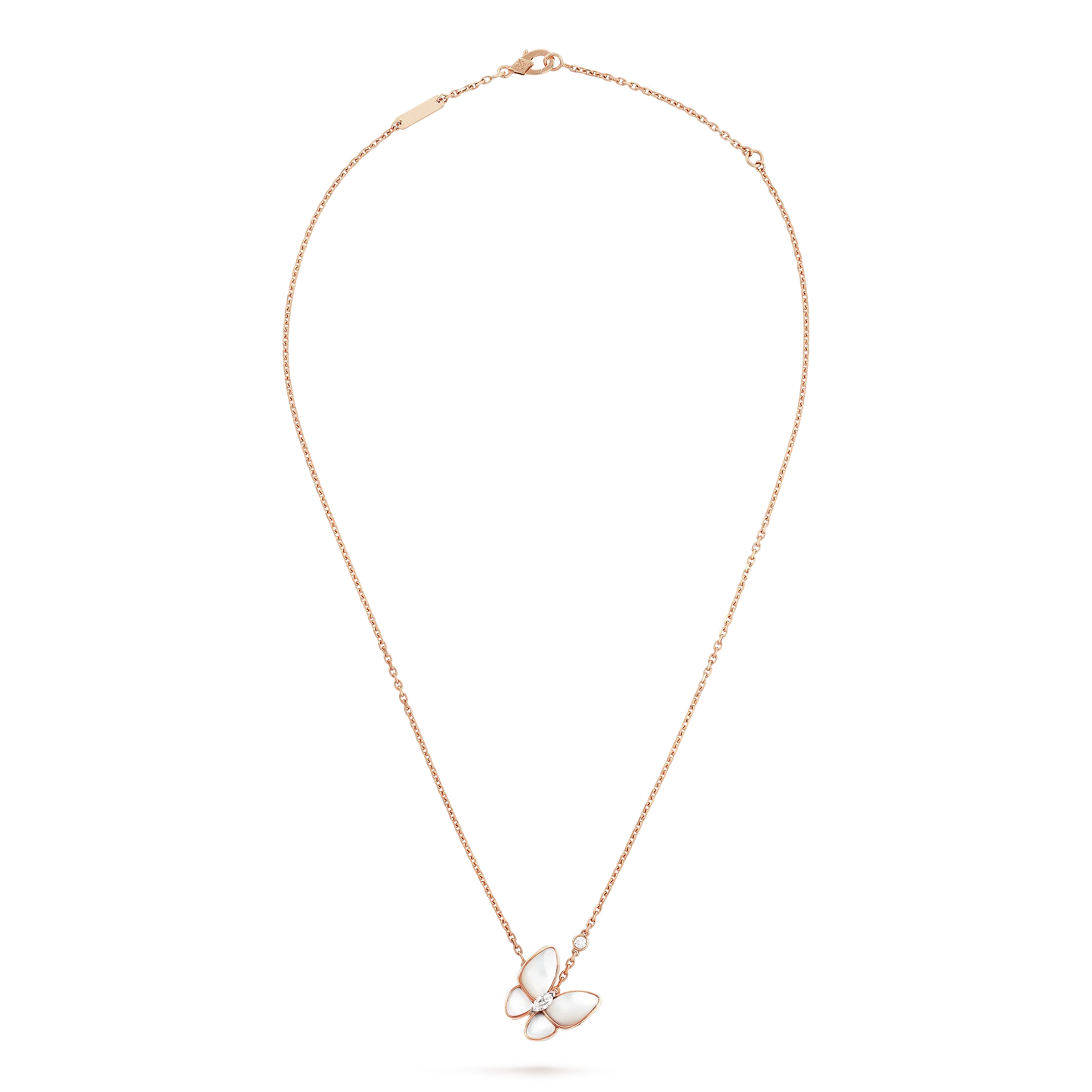 [Lucas Jewelry]BUTTERFLY MOP DIAMOND NECKLACE