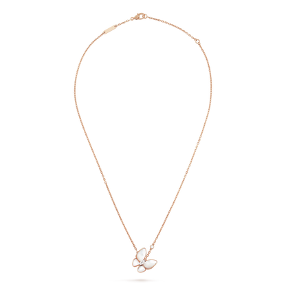 [Lucas Jewelry]BUTTERFLY MOP DIAMOND NECKLACE