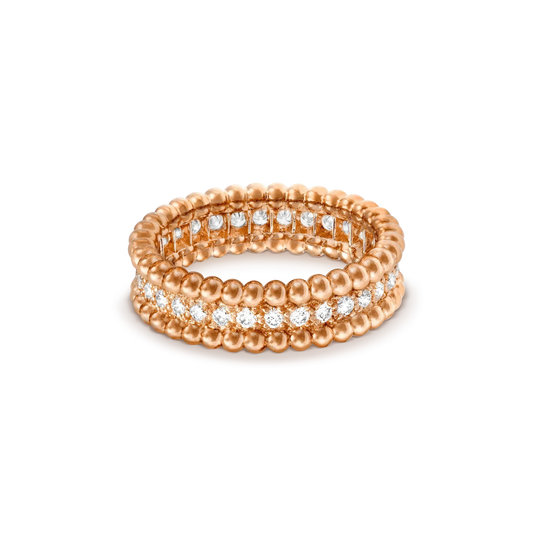 [Lucas Jewelry]PERLEE DIAMOND ROSE GOLD RING