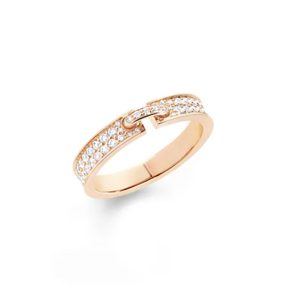 [Lucas Jewelry]ALLIANCE LIENS VIDENCE PAVED DIAMOND 4MM RING