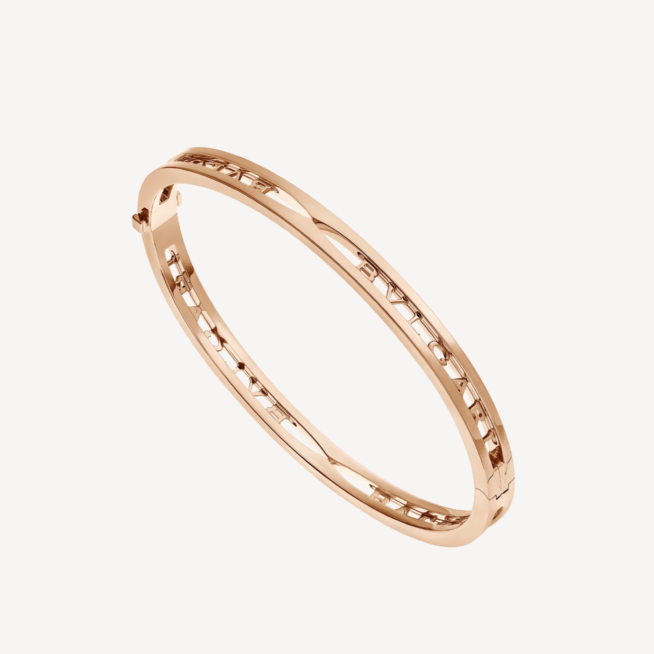 [Lucas Jewelry]ZERO 1 SPIRAL LOGO PINK GOLD BRACELET