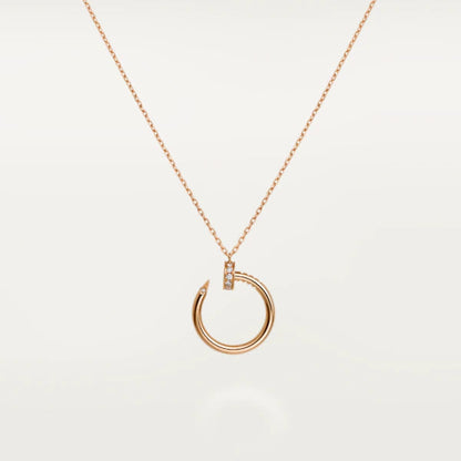 [Lucas Jewelry]JUSTE NECKLACE PINK GOLD