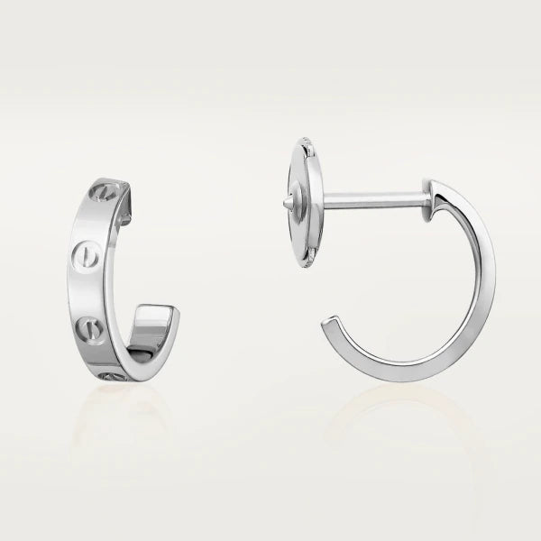 [Lucas Jewelry]LOVE EARRINGS 2.65MM SILVER