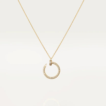 [Lucas Jewelry]JUSTE NECKLACE GOLD DIAMONDS