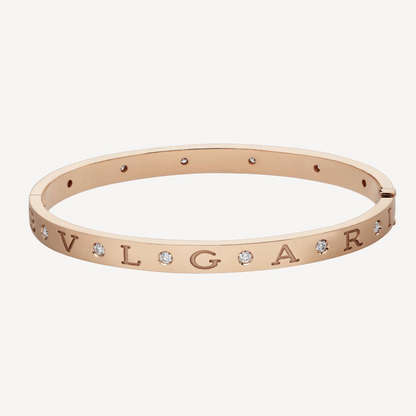 [Lucas Jewelry]ZERO 1 PINK GOLD 12 DIAMONDS BRACELET