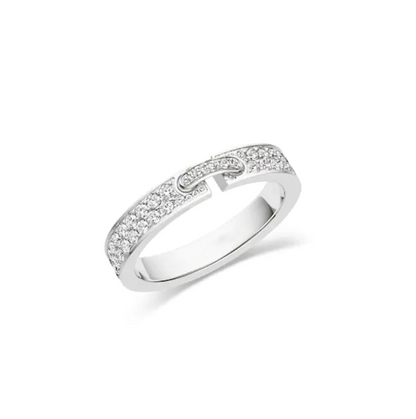 [Lucas Jewelry]ALLIANCE LIENS VIDENCE PAVED DIAMOND 4MM RING