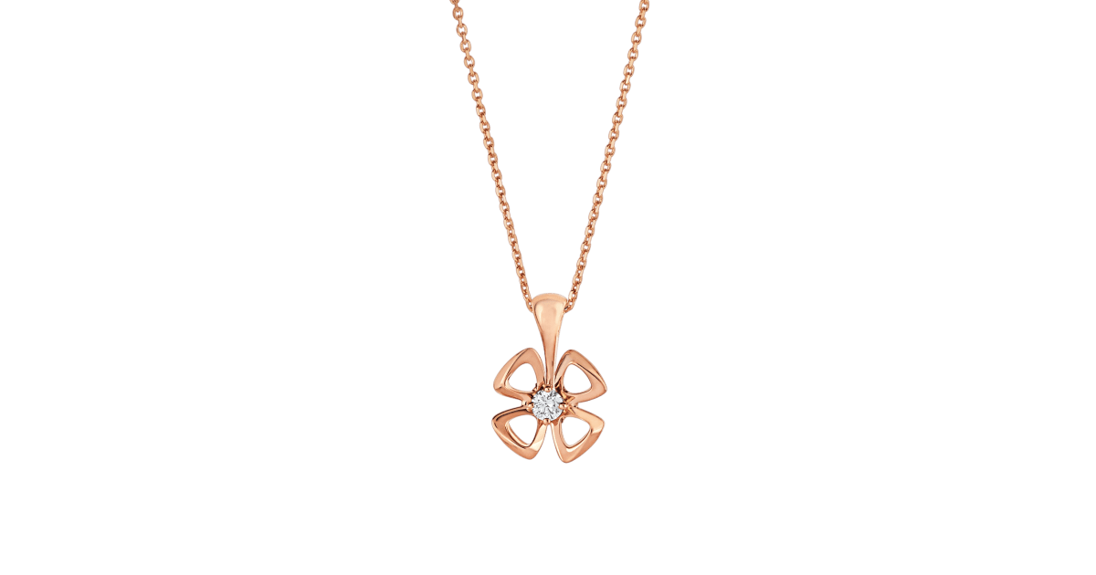 [Lucas Jewelry]FIOREVER NECKLACE DIAMOND CENTER