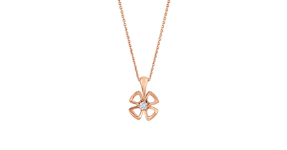 [Lucas Jewelry]FIOREVER NECKLACE DIAMOND CENTER