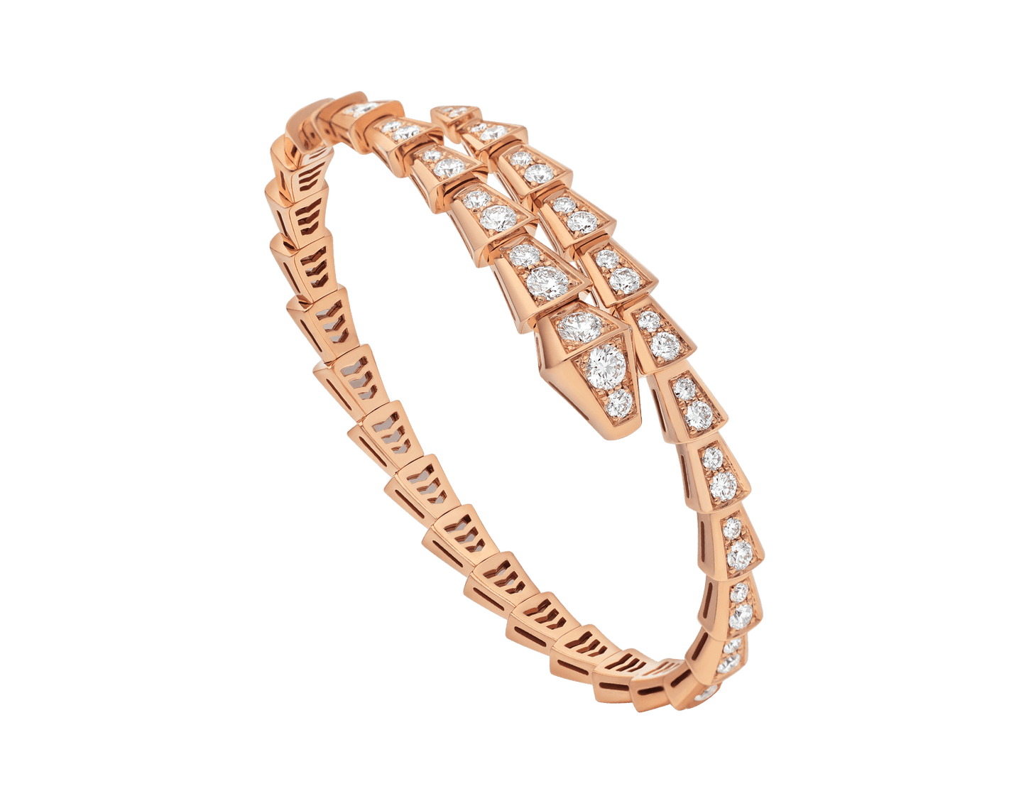 [Lucas Jewelry]SERPENTI BRACELET 6.8MM PINK GOLD DIAMOND