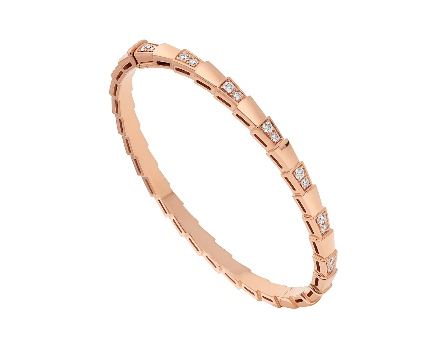 [Lucas Jewelry]SERPENTI SMALL BRACELET PINK GOLD DIAMOND