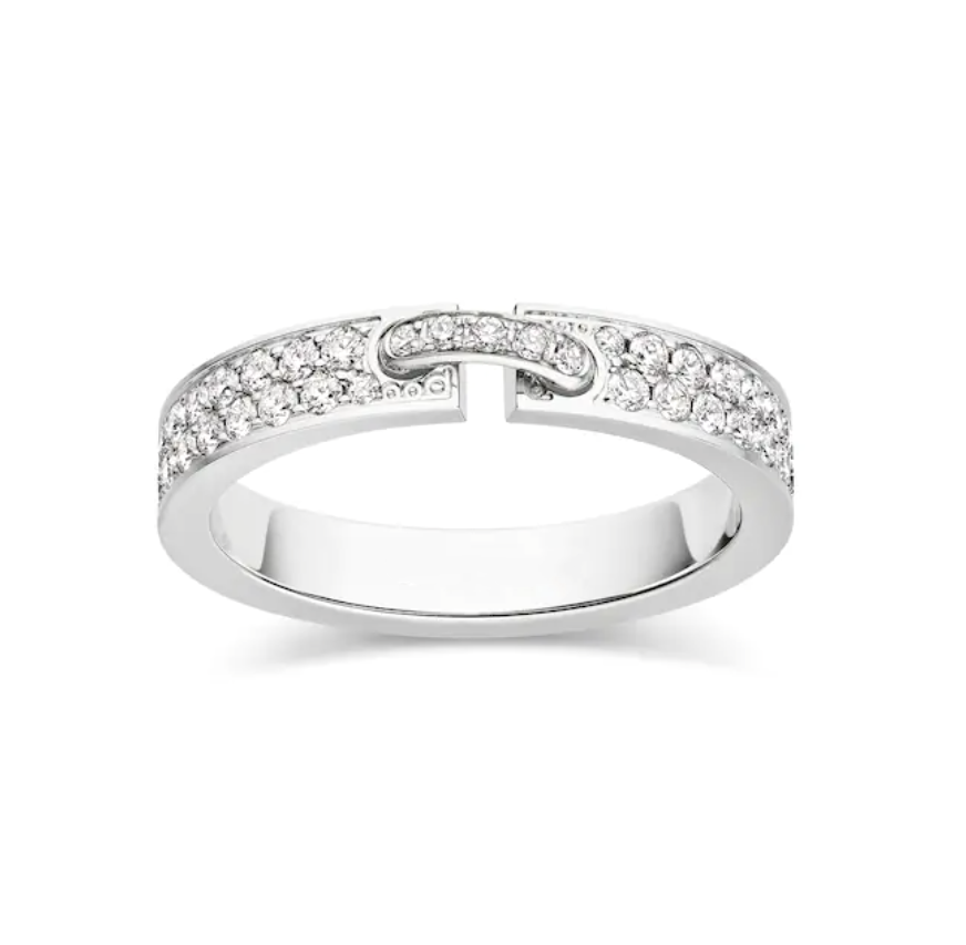 [Lucas Jewelry]ALLIANCE LIENS VIDENCE PAVED DIAMOND 4MM RING