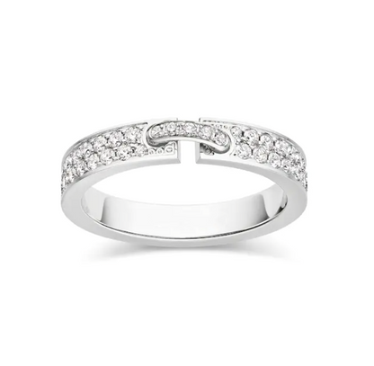 [Lucas Jewelry]ALLIANCE LIENS VIDENCE PAVED DIAMOND 4MM RING