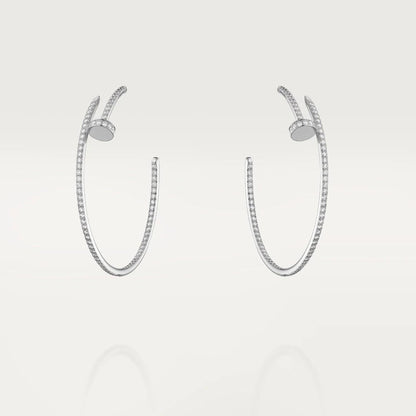 [Lucas Jewelry]JUSTE EARRINGS FULL DIAMONDS 1.8MM