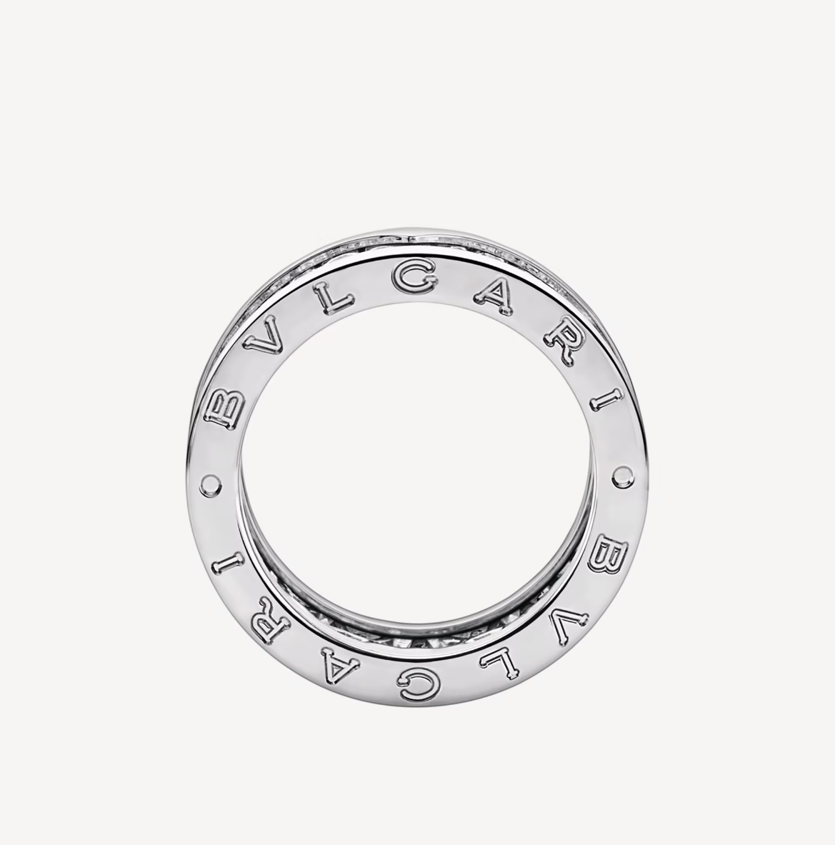 [Lucas Jewelry]ZERO 1 WITH PAVED DIAMONDS ON THE SPIRAL RING