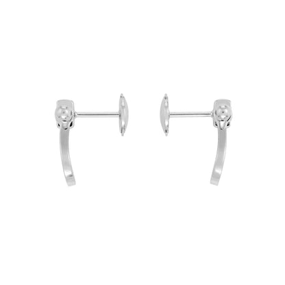 [Lucas Jewelry]FORCE 10 FULL DIAMOND STUD EARRINGS MINI MODEL