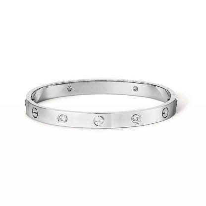 [Lucas Jewelry]LOVE BRACELET 6.1MM 4 DIAMONDS