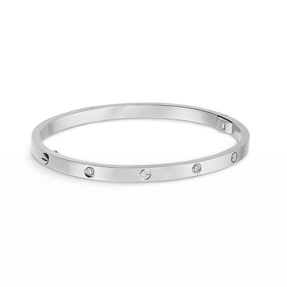 [Lucas Jewelry]LOVE BRACELET 3.65MM 6 DIAMONDS